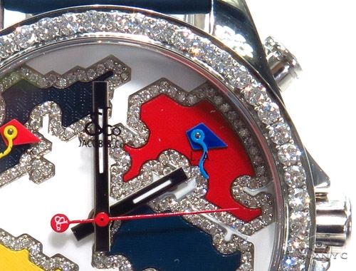 時計 TOCCA JEWEL Diamond watch JACOB & Co Five Time Zone Diamond Watch JCM126 41004: buy
