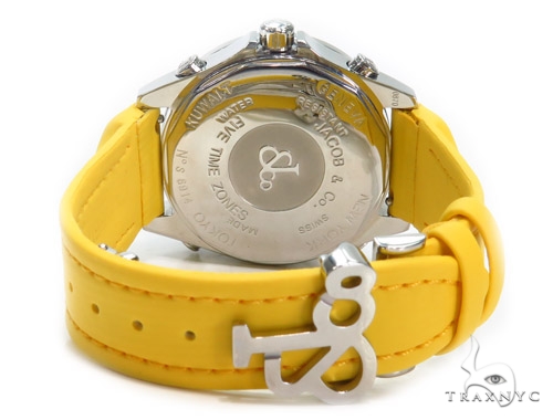 JACOB Co Five Time Zone Diamond Watch JCM115DA 41007: buy online