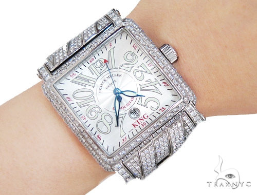 Pave Diamond Franck Muller Conquistador Cortez King Watch 42346