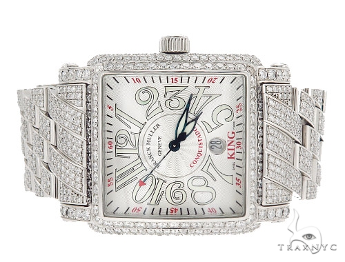 Pave Diamond Franck Muller Conquistador Cortez King Watch 42346