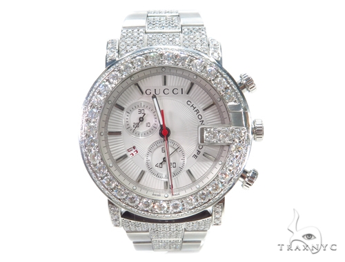 Gucci 101m chrono diamonds hot sale