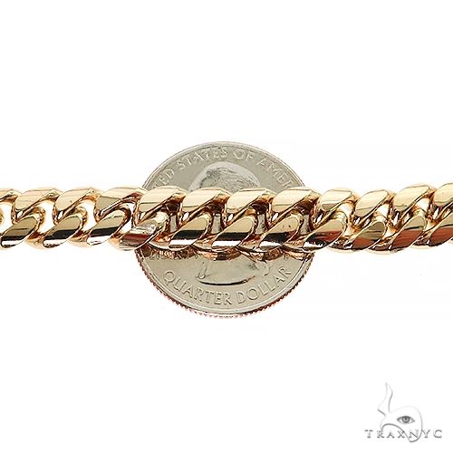 【50cm】【8mm】【18K刻印あり】【Miami Cuban】 8mm Miami Cuban Link 18k Chain