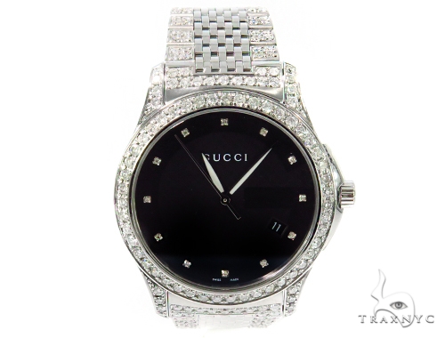 Gucci diamond g discount watch