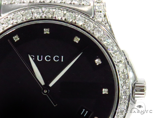 Pave Diamond G Timeless Collection Medium Version Gucci Watch YA126405 45314