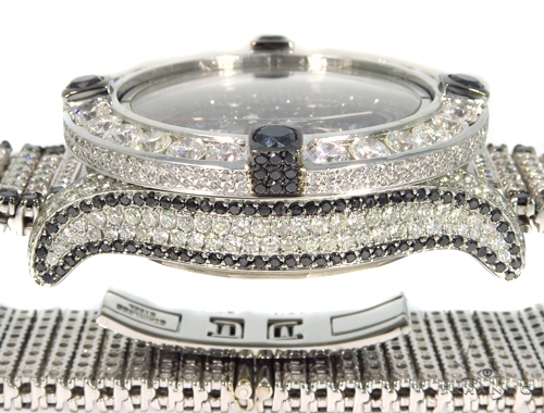 Men Luxury Silver Plated Stainless Steel Bling Simulated Diamond Bracelet  Watch | eBay