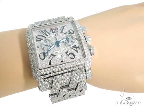 Franck muller conquistador diamond watch sale