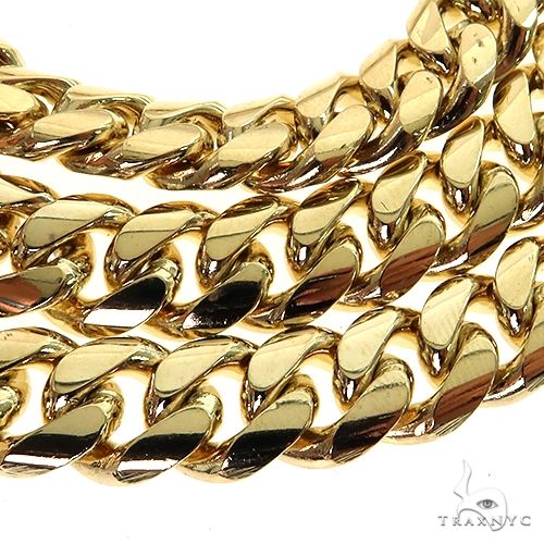 Miami Cuban Chain 14k Yellow Gold 16 Inches 8mm 46007: buy