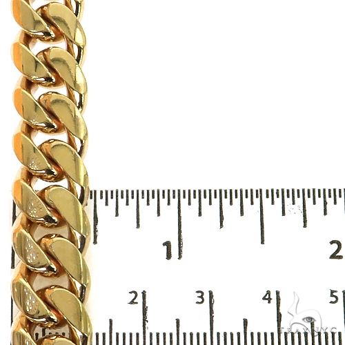 新品 14K MIAMI CUBAN CHAIN ゴールドGOLD 14k Yellow Gold Heavy Miami Cuban Link Chain Necklace 24