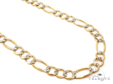 Mens 14k Solid Yellow Gold Figaro Chain 26 Inches 47345