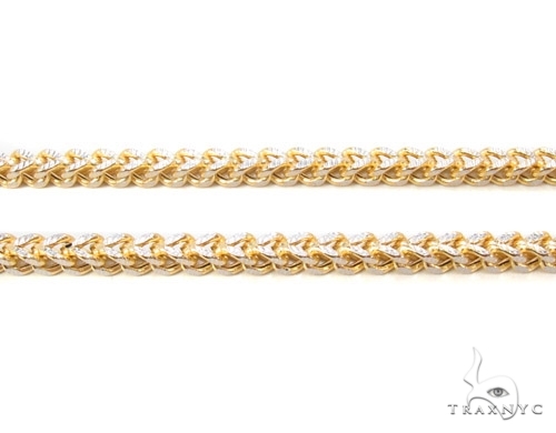 Mens 10k Hollow Yellow Gold Franco Chain 30 Inches 47405