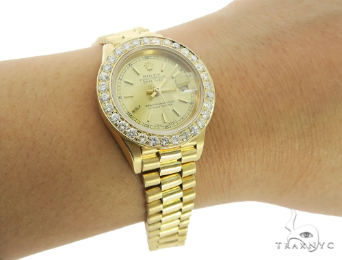 Diamond Rolex Datejust Lady Yellow Gold Watch 56565 buy online in