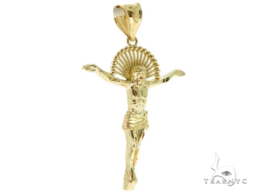 TeLさん専用Grow Arownd購入10k Jesus piece YG 10K Yellow Gold Fancy Link Jesus Piece Chain | Appx. 6.4 Grams