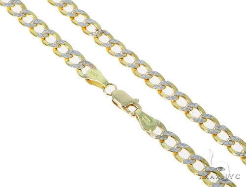 Hollow diamond cut cuban shop chain