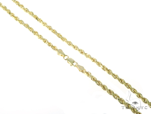 10KY Hollow Rope Chain 18 Inches 3mm 57614: buy online in NYC