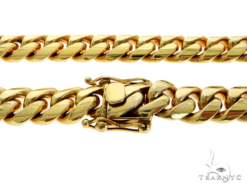 Heavy 10K YG Miami Cuban Link Chain 30 Inches 15mm 58408