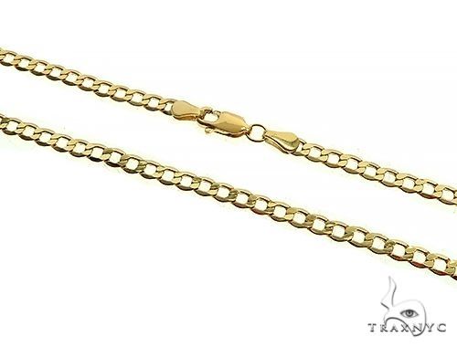 Mens 14K Solid Yellow Gold Cuban/curb Chain 26 Inches 4.7mm 47292