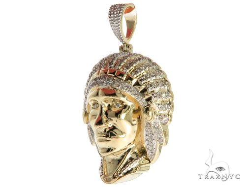 Gold indian head on sale charm