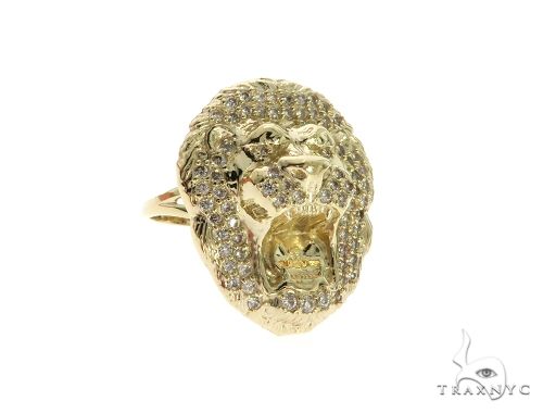 Orders 10k yellow gold lion ring