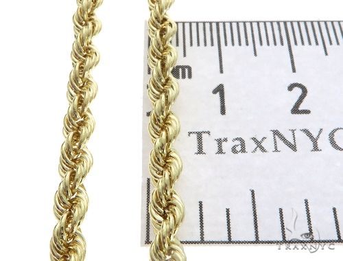 10k Yellow Gold Hollow Rope Link Chain 24 Inches 4mm 63391: buy online in  NYC. Best price at TRAXNYC.