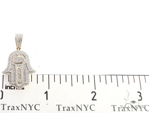 10K Gold Diamond Hamsa Pendant 63618: buy online in NYC. Best price at  TRAXNYC.