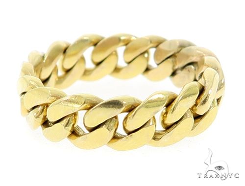 Mens cuban link store style ring