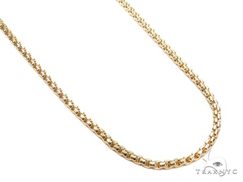 14k Yellow Gold Hollow Round Box Link Chain 20 Inches 3mm 63932