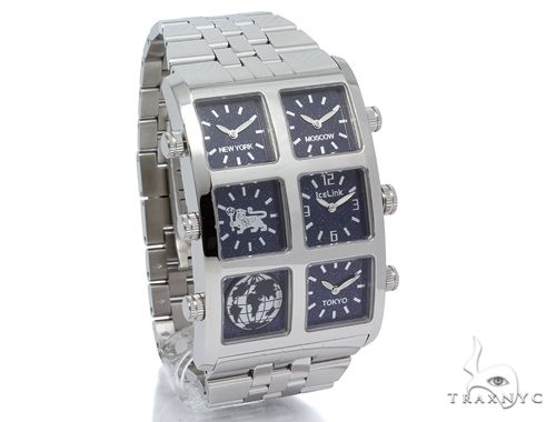 IceLink Luna 6TZ Mens Stainless Steel Watch 63976: buy online in