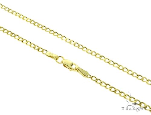 10k Yellow Gold Curb Chain 2mm 22 Inches 64047: buy online in NYC