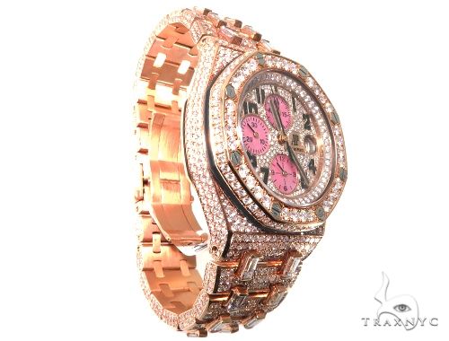 18Kt Rose Gold Full Diamond Audemars Piguet Royal Oak Offshore