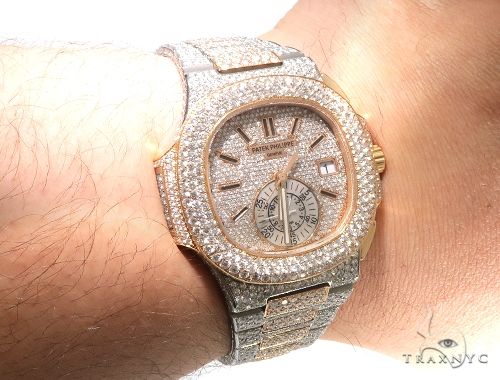 Two tone discount patek iced out