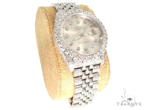 Womens iced out online rolex