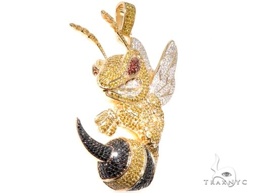 Iced out hot sale bee pendant