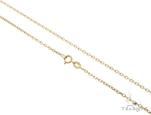 Gold cable hot sale link chain