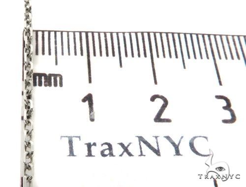 14K White Gold Cable Link Chain 18 Inches 64400