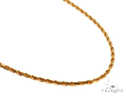 22k Yellow Gold Solid Rope 22 Inches 64450 - Main Image