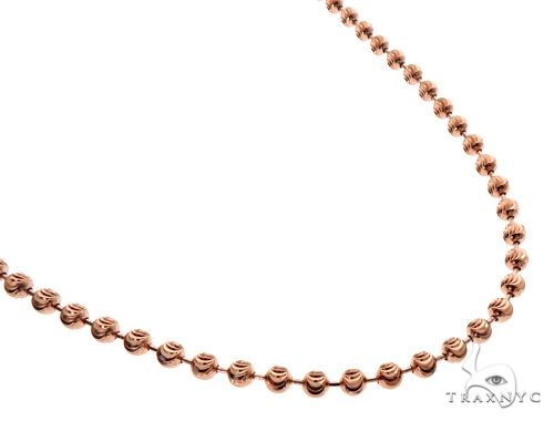 Rose gold moon hot sale cut chain