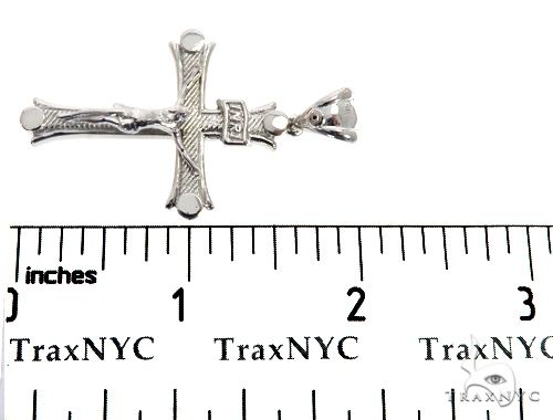 14K Solid White Gold Cross Crucifix 64657: buy online in NYC