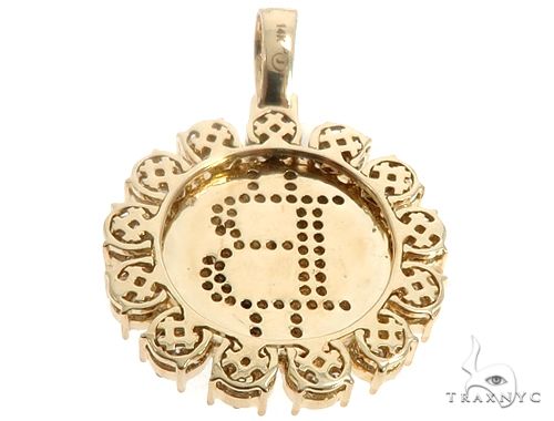 10kt Two-tone Gold Womens Round Diamond B Initial Letter Pendant 1/5 C -  ilive4gems
