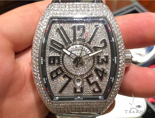 Franck Muller Vanguard Diamond Case Dial 64714 buy online in NYC. Best price at TRAXNYC