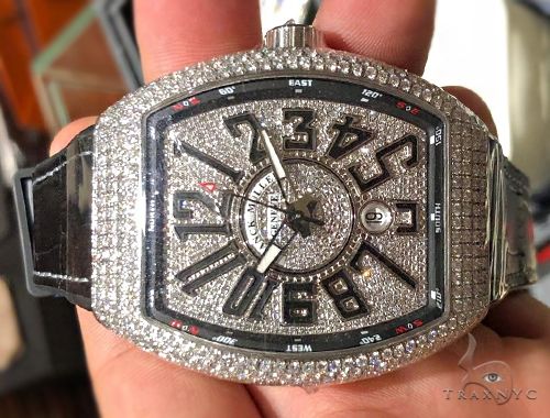 Franck muller vanguard full on sale diamond