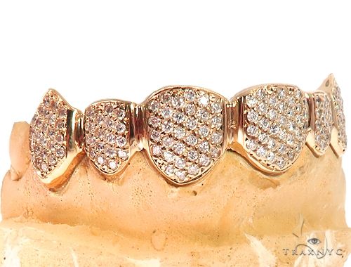 Rose gold iced sales out grillz