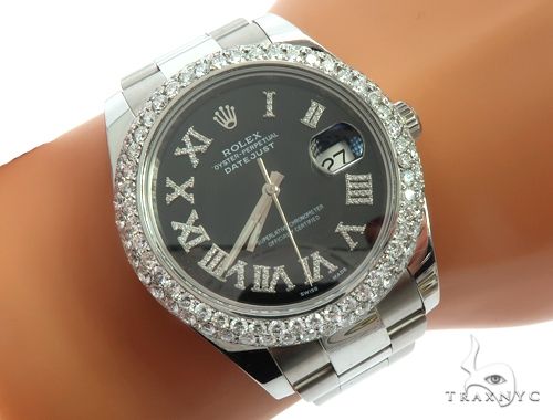 41mm shop diamond bezel