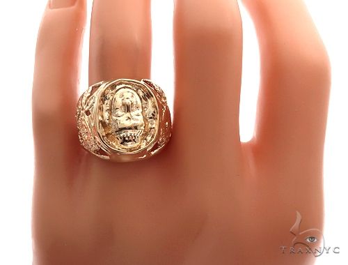 Gold deals buddha ring