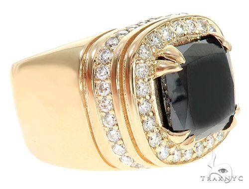Buy Mens 14k Black Gold Black Diamond Pinky Ring 7.00ct Online at SO ICY  JEWELRY