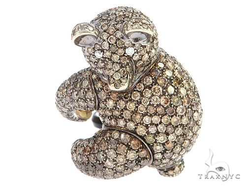 18k YG Chocolate Diamond Bear Hug Ring 65111 buy online in NYC