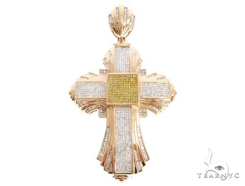 14k Gold Cross Pendant | Floral Cross Pendant | 14k White Yellow Rose Gold | Solid Gold outlet Cross