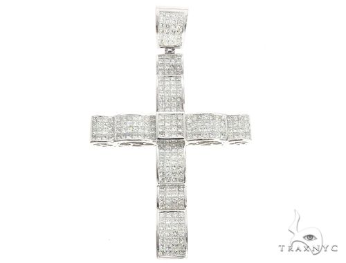 Factory 14K White Gold Finish Deadman's Cross