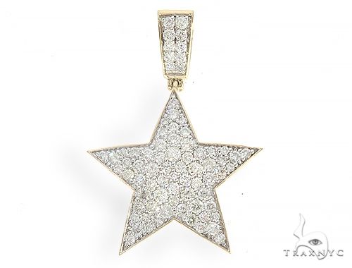 10k Gold Gemstone store Star Pendant