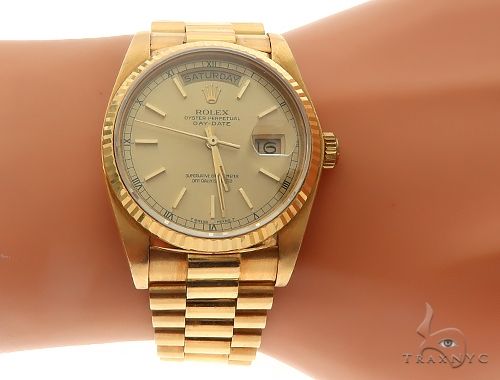 Rolex day date outlet gold 38mm