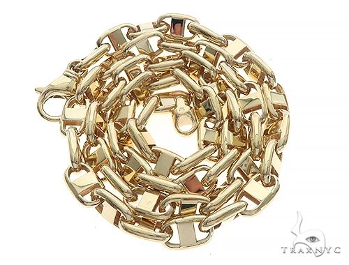 10k Yellow Gold Mariner Link Chain Necklace, 5.5mm, 30
